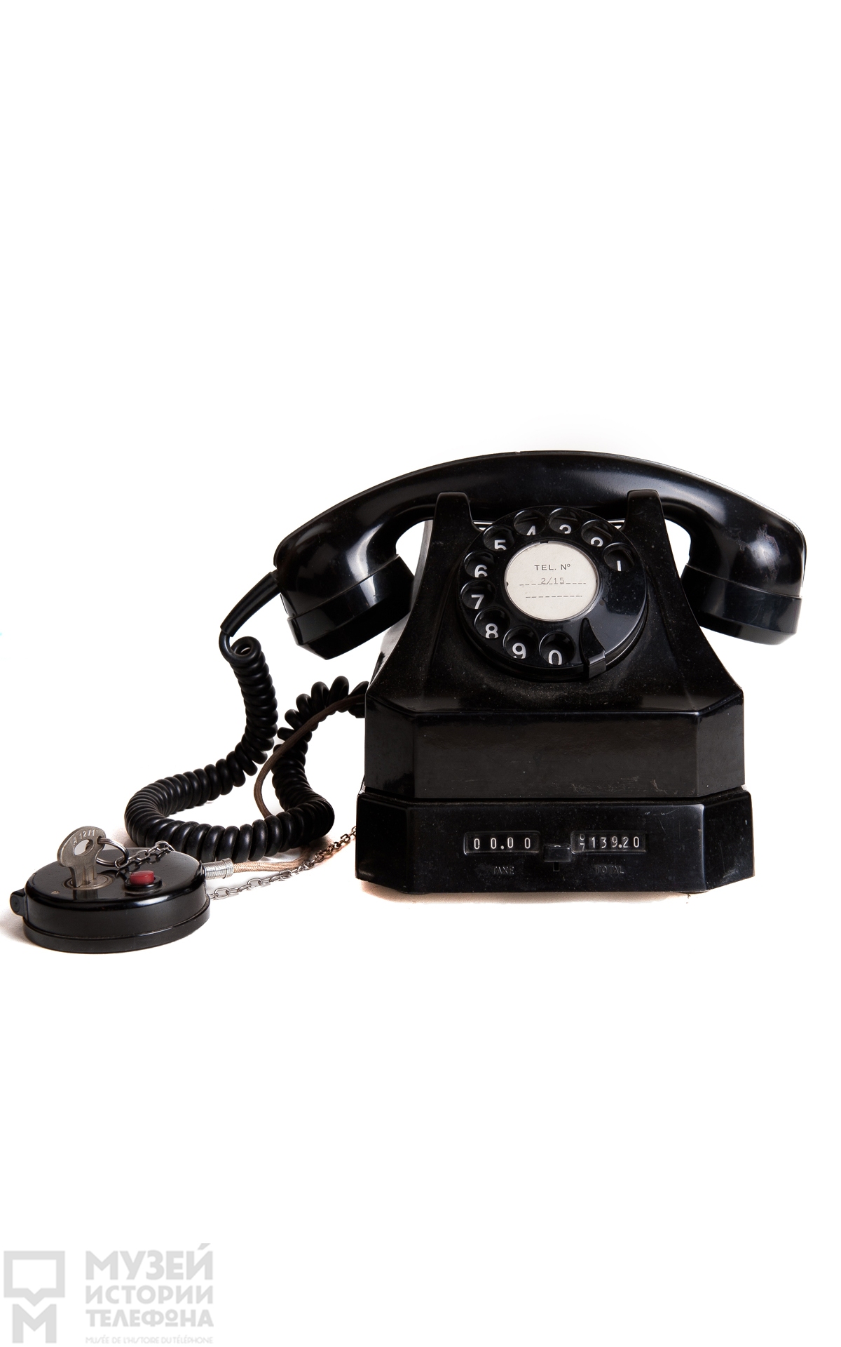 Настольные телефонные аппараты системы АТС с блокиратором и счетчиком стоимости разговора, модель Télétaxe